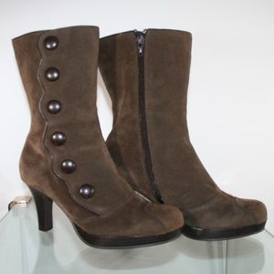 STUDIO 1940 Fashion Zipper Up Brown Boots 7 1/2